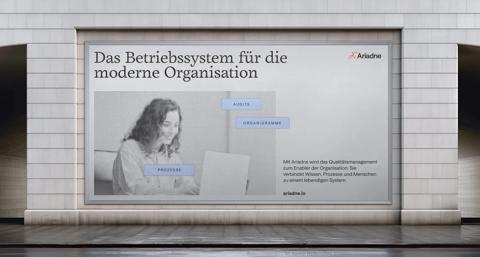 Ariadne out-of-home poster by CRU