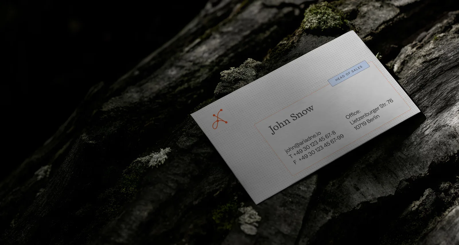 Ariadne business cards by CRU