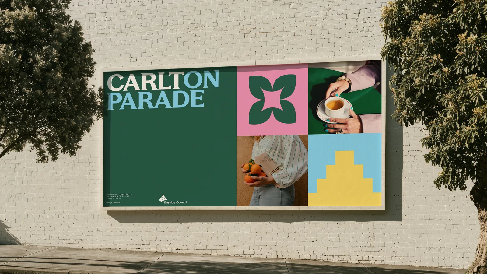Carlton Parade placemaking identity by Frost* for Bayside Council