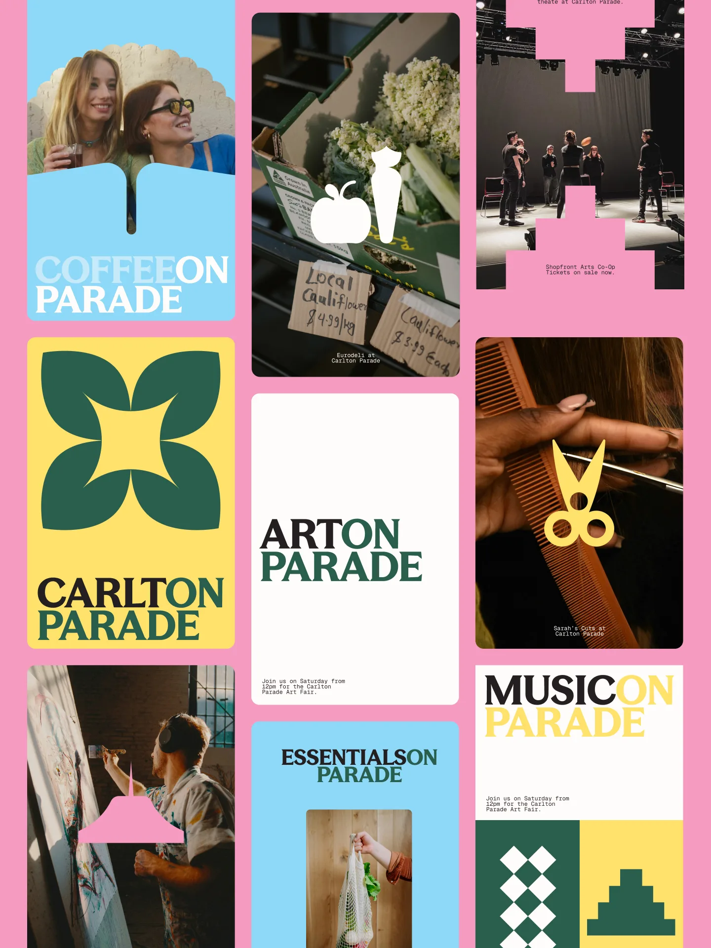 Carlton Parade placemaking identity by Frost* for Bayside Council