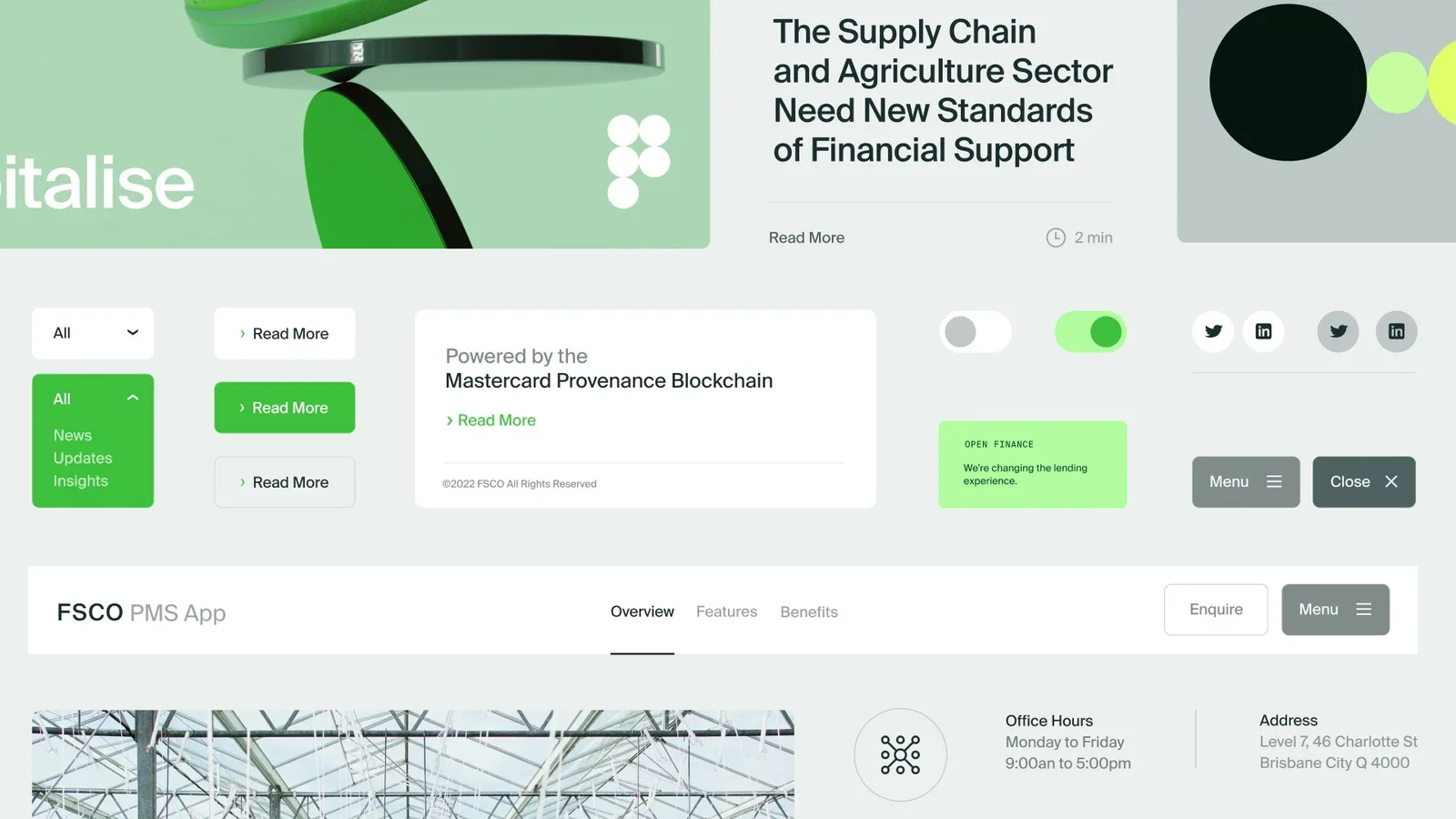 FSCO brand identity by Groundcrew