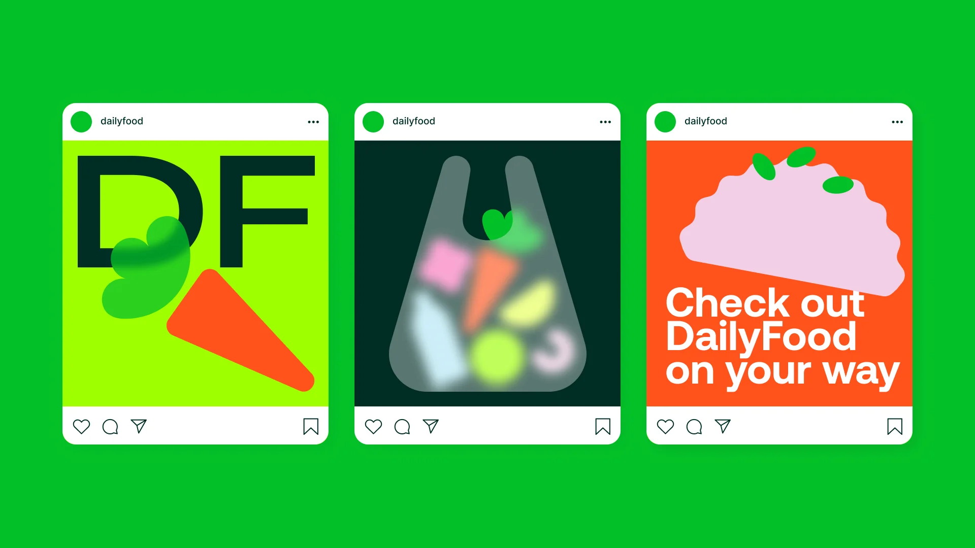 DailyFood social media posts