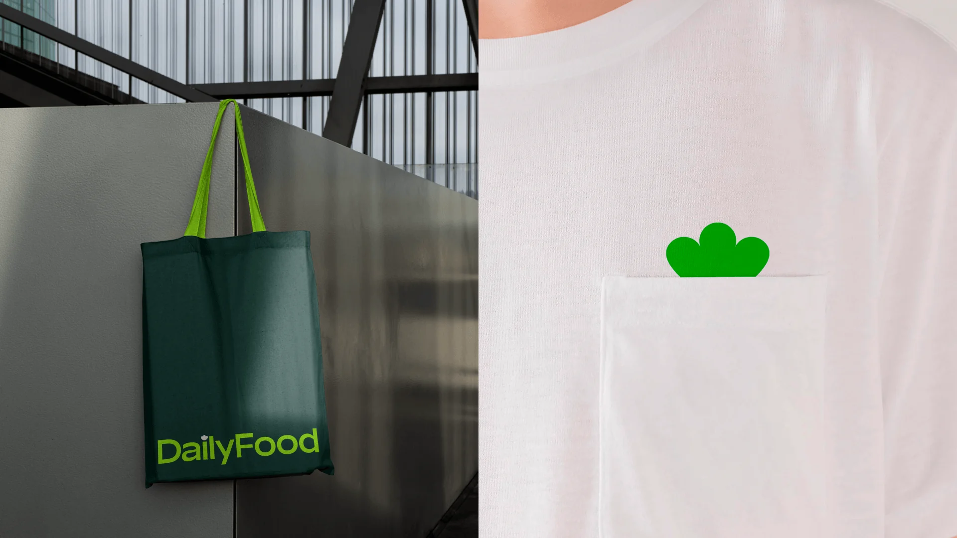 DailyFood tote bag and T-shirt