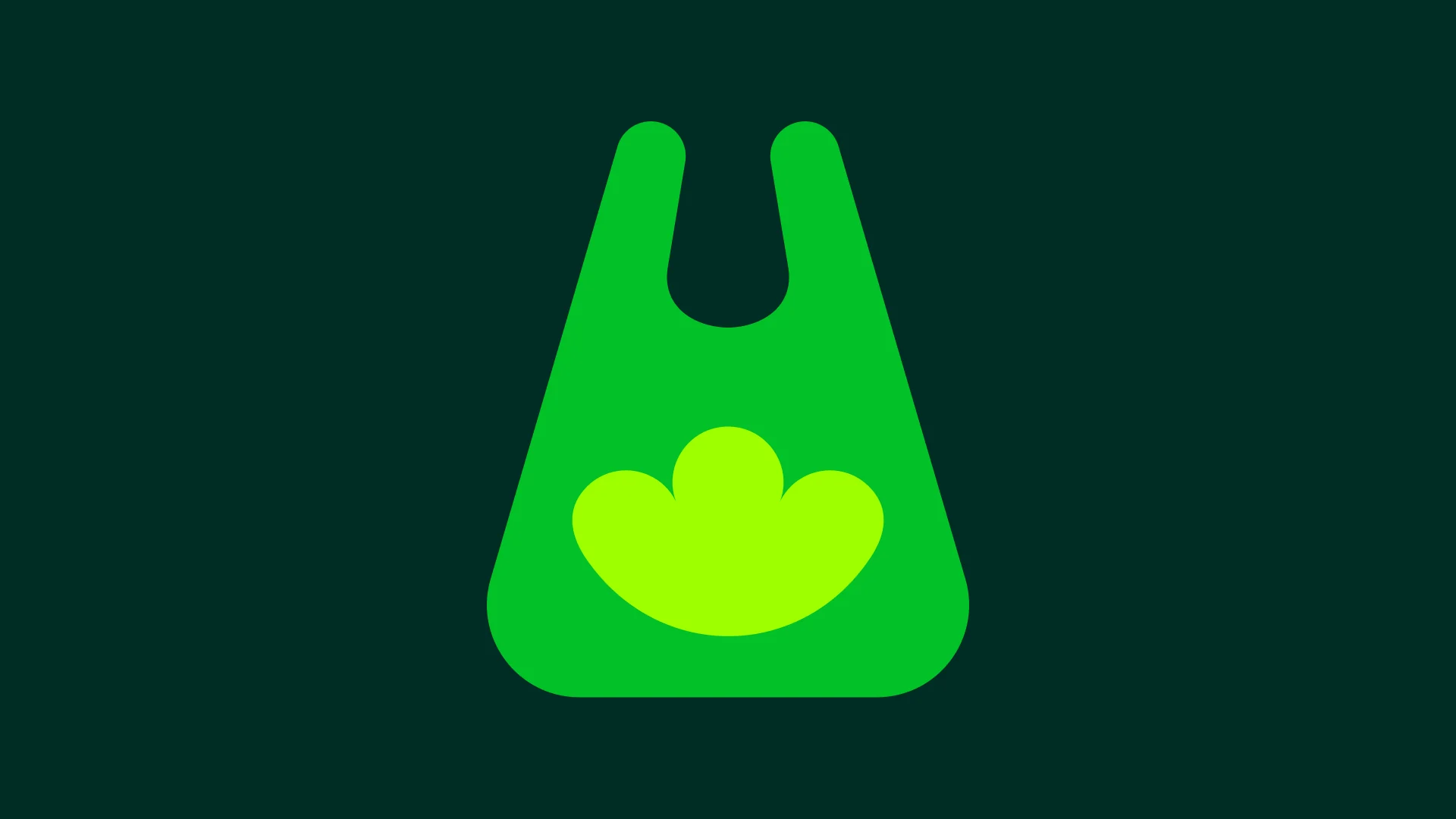 DailyFood bag symbol on dark green