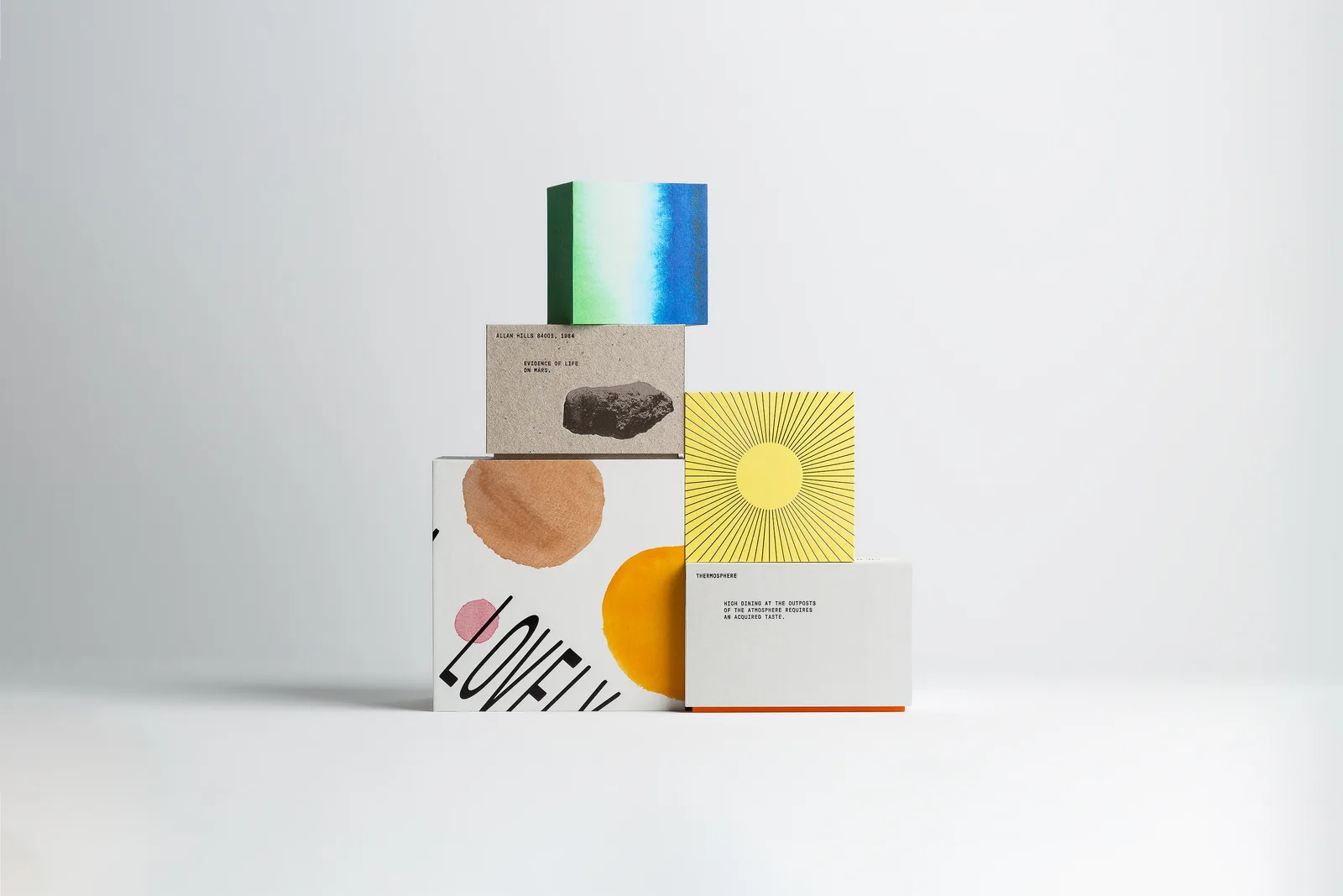 GBGT Box 'A Lovely Atmosphere' packaging by Bedow