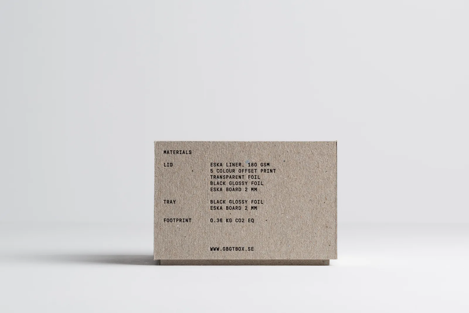 GBGT Box 'A Lovely Atmosphere' packaging by Bedow