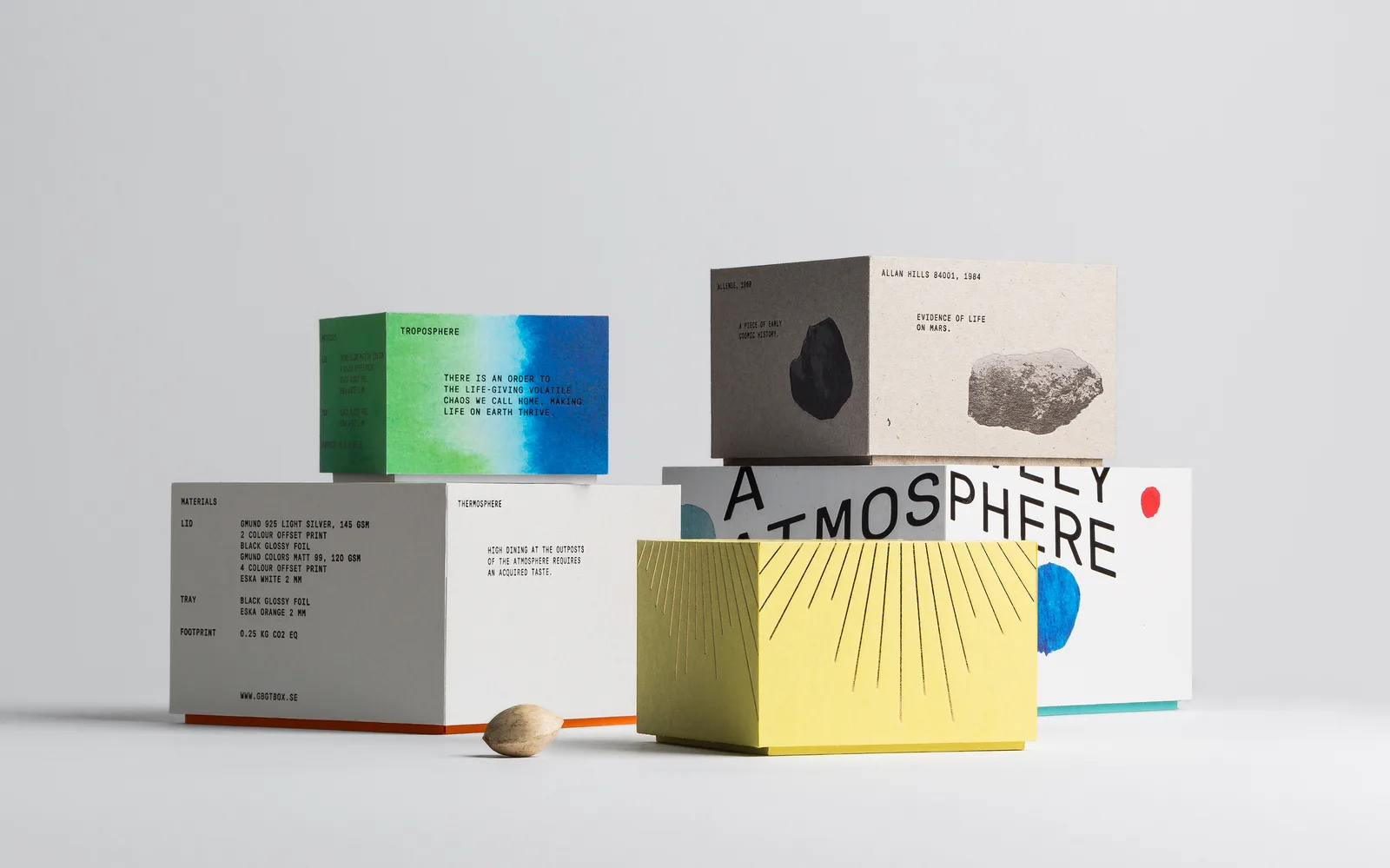 GBGT Box 'A Lovely Atmosphere' packaging by Bedow