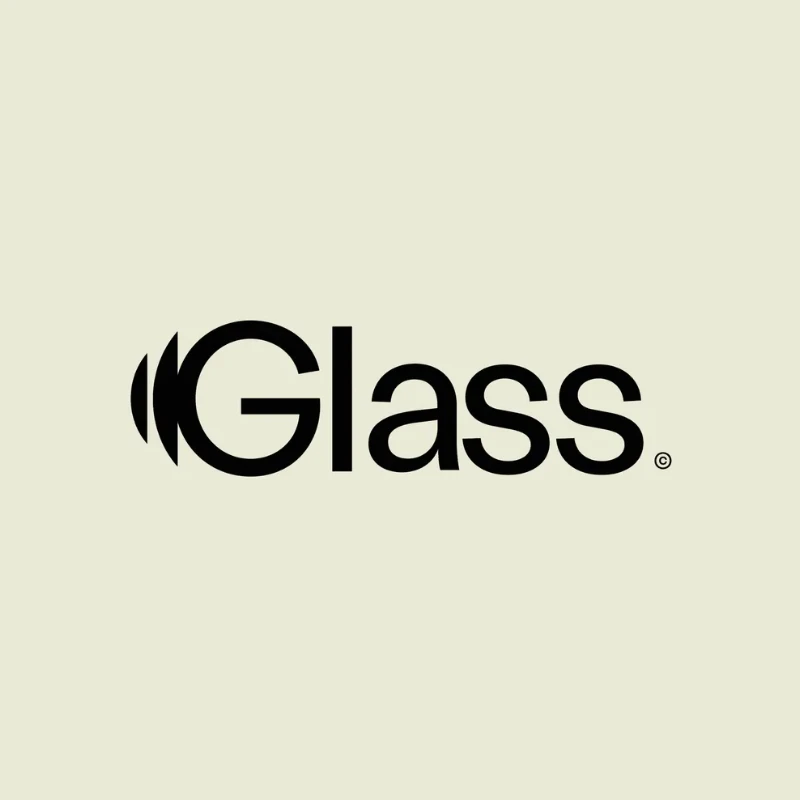 Glass logo by Kallan & Co