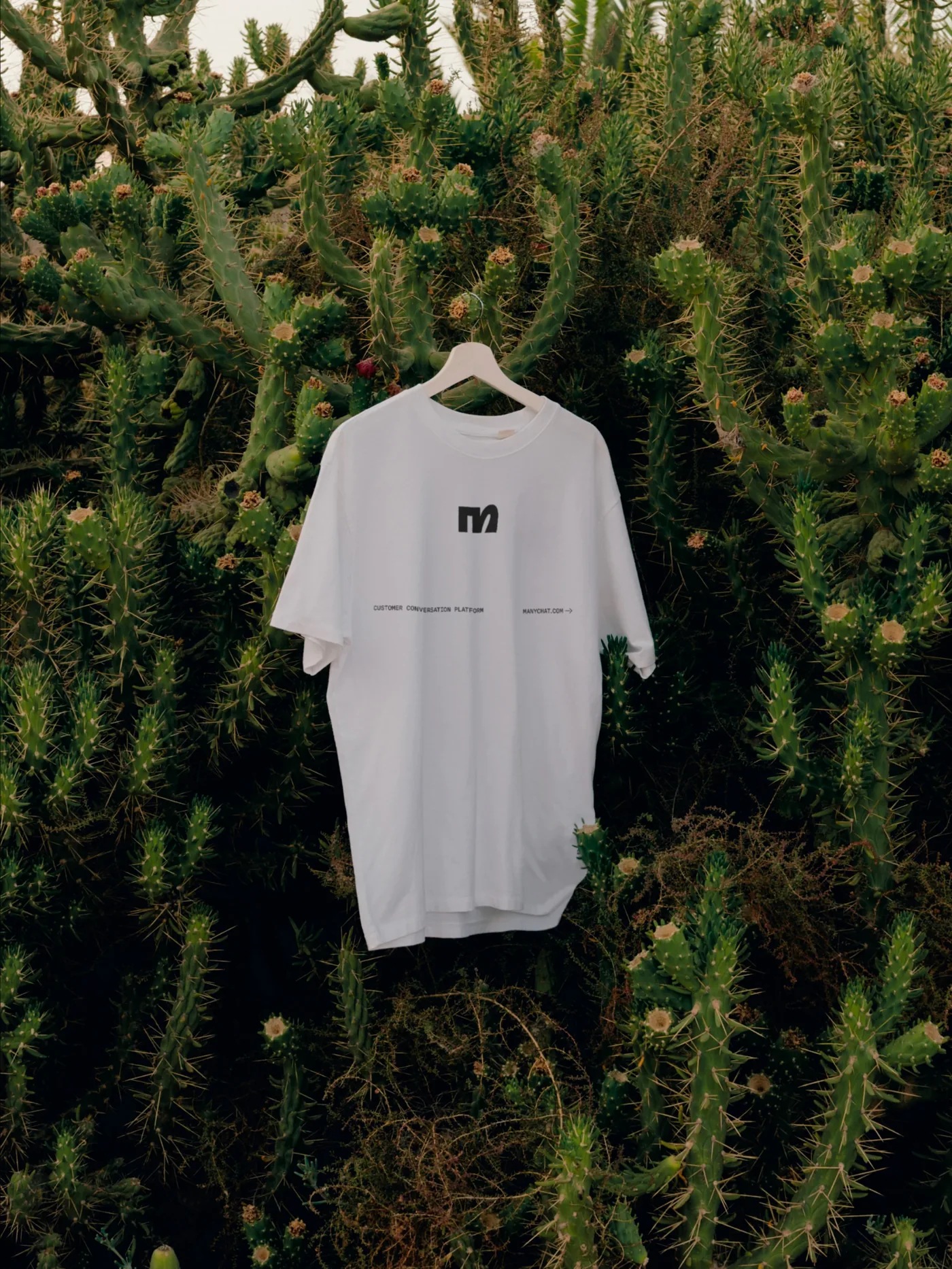 White T-shirt with the M monogram