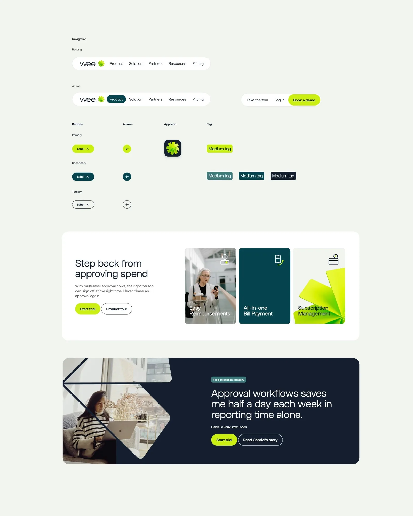 Weel: Making expenses everyone’s responsibility brand identity by re.design