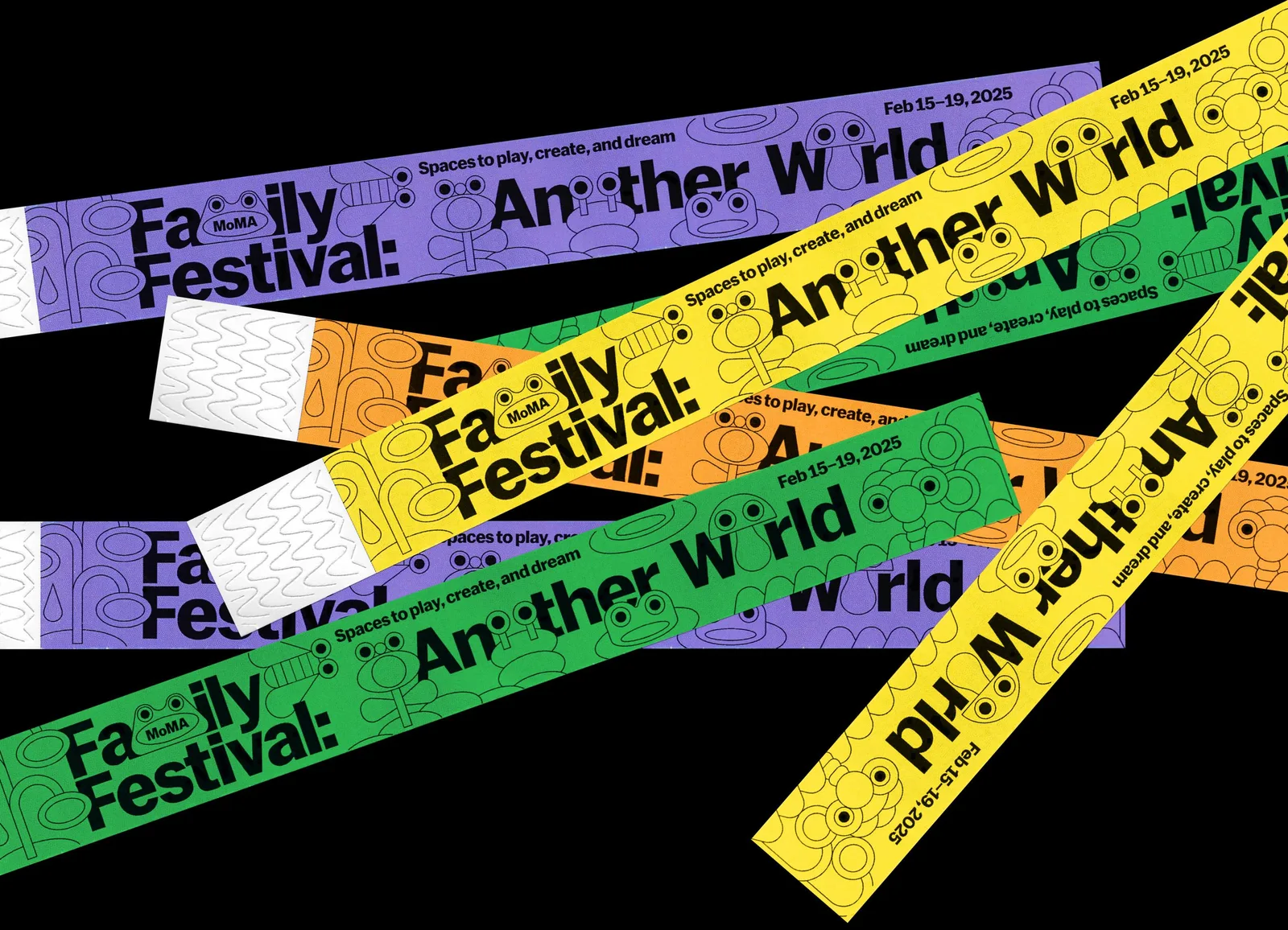 MoMA Family Festival identity by Little Troop