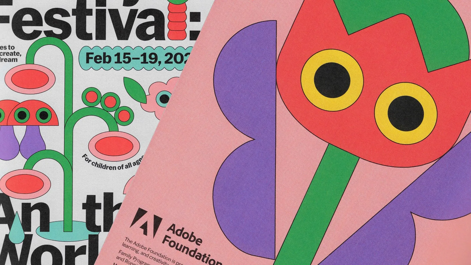 MoMA Family Festival poster and Adobe Foundation print by Little Troop