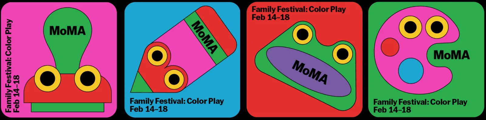 MoMA Family Festival identity by Little Troop