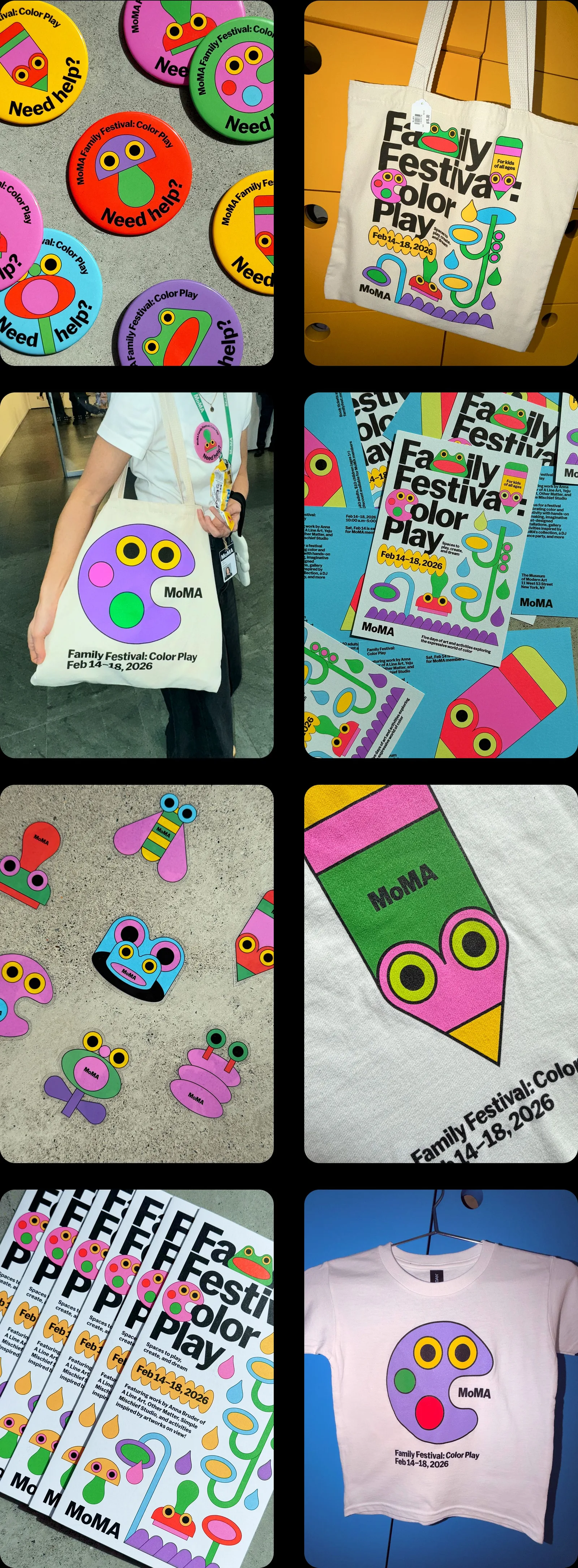 MoMA Family Festival campaign overview by Little Troop