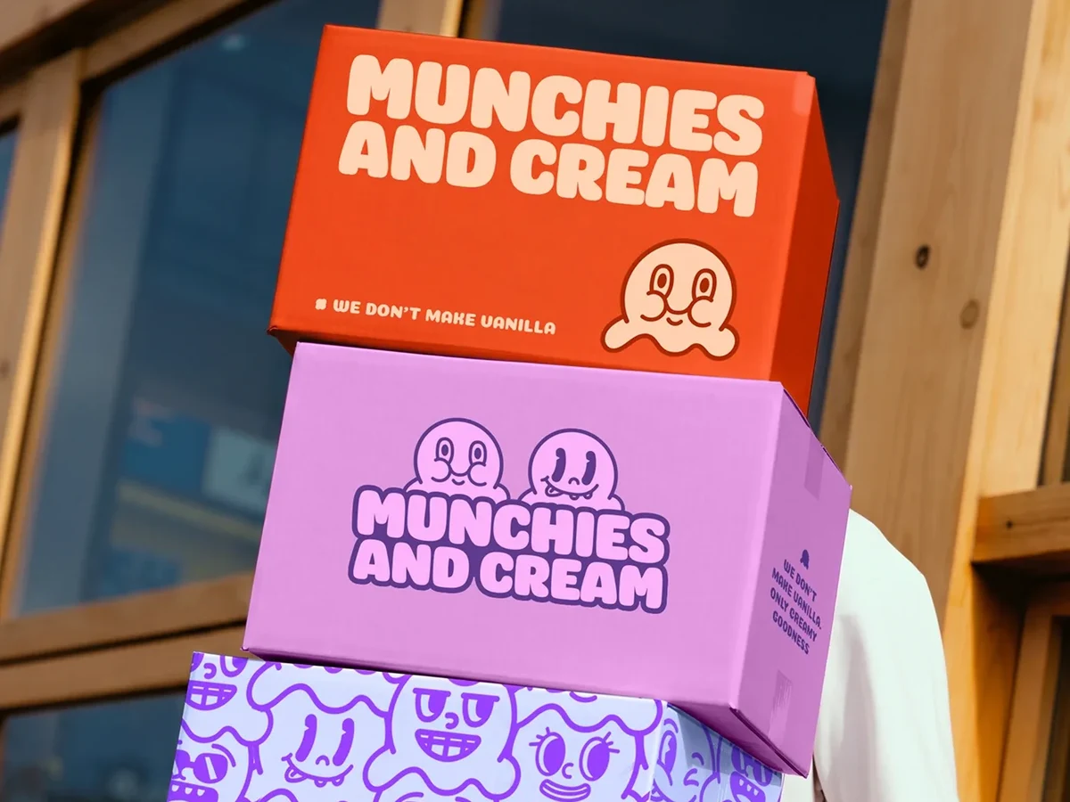 Munchies and Cream brand identity