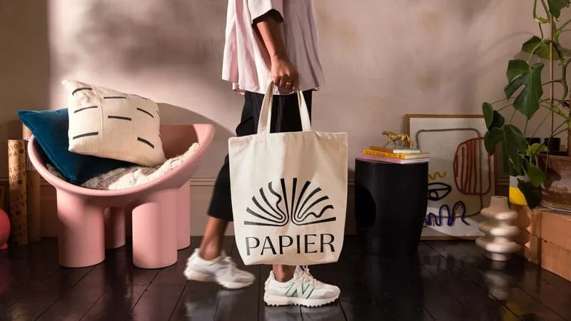 Papier brand identity design by Ragged Edge