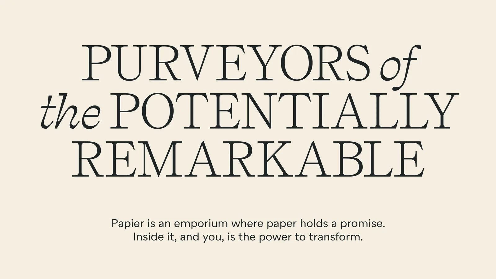Papier brand identity design by Ragged Edge