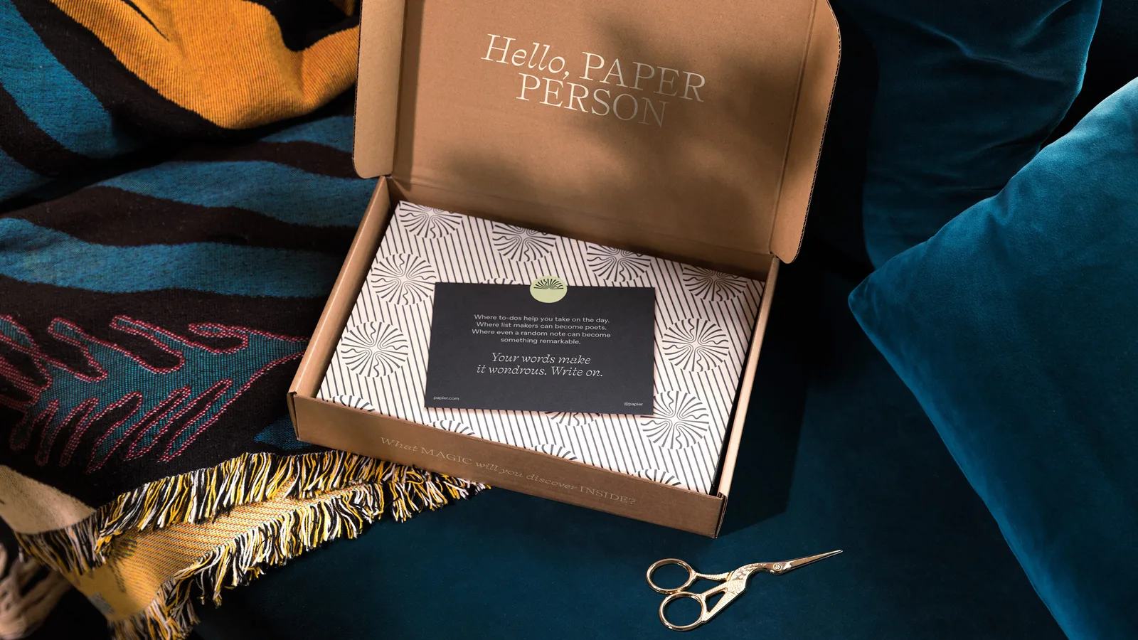 Papier brand identity design by Ragged Edge