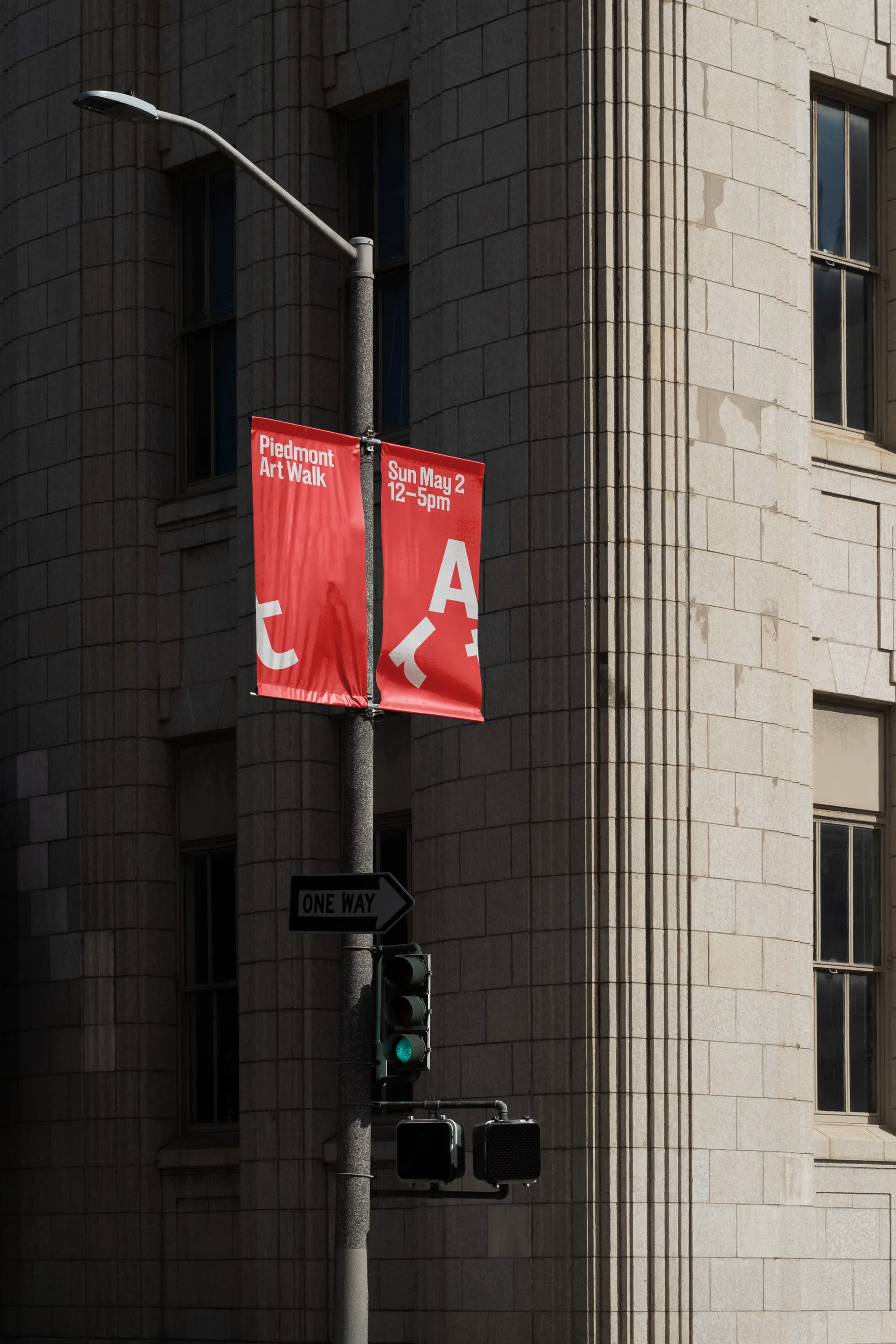 Piedmont Art Walk street pole banners