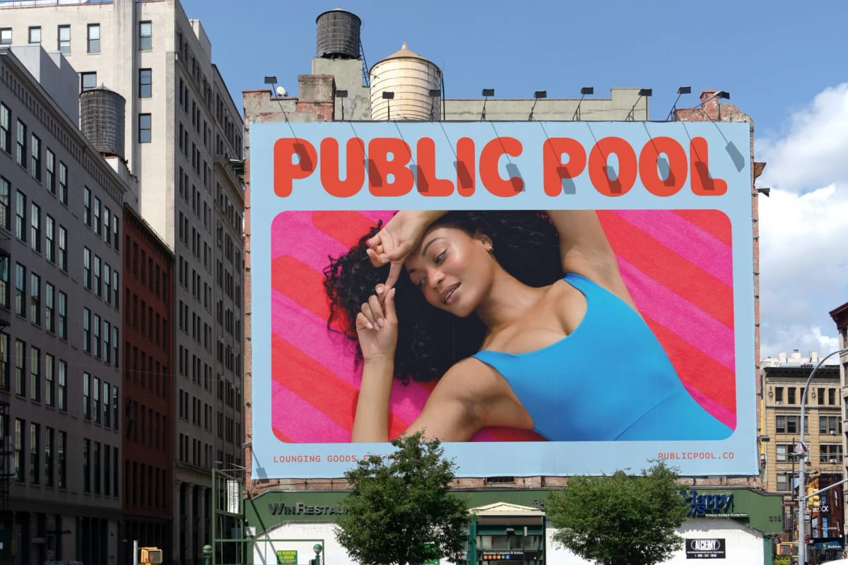 Public Pool brand identity by Perky Bros