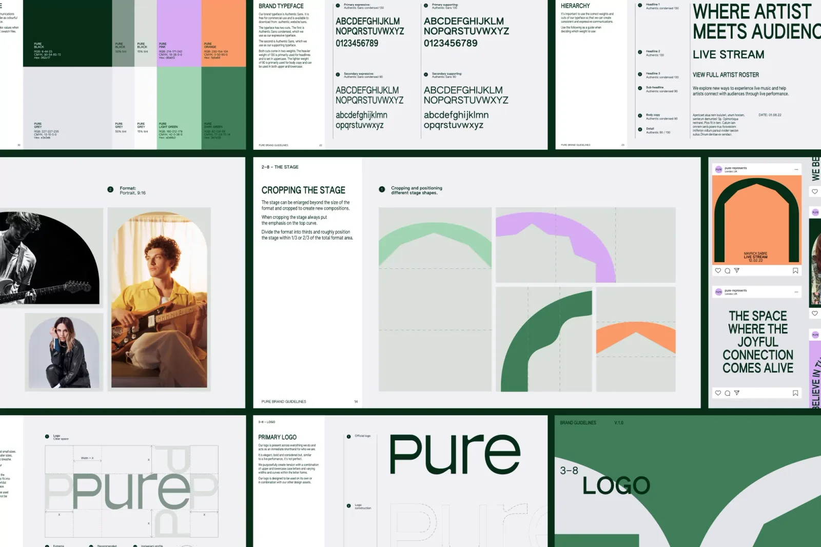Pure brand identity design by Kiln (2)