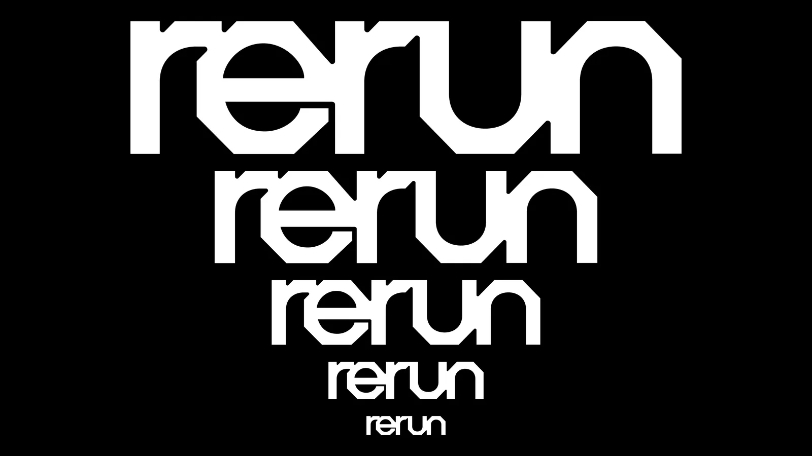 Rerun brand identity by Studio Gruhl