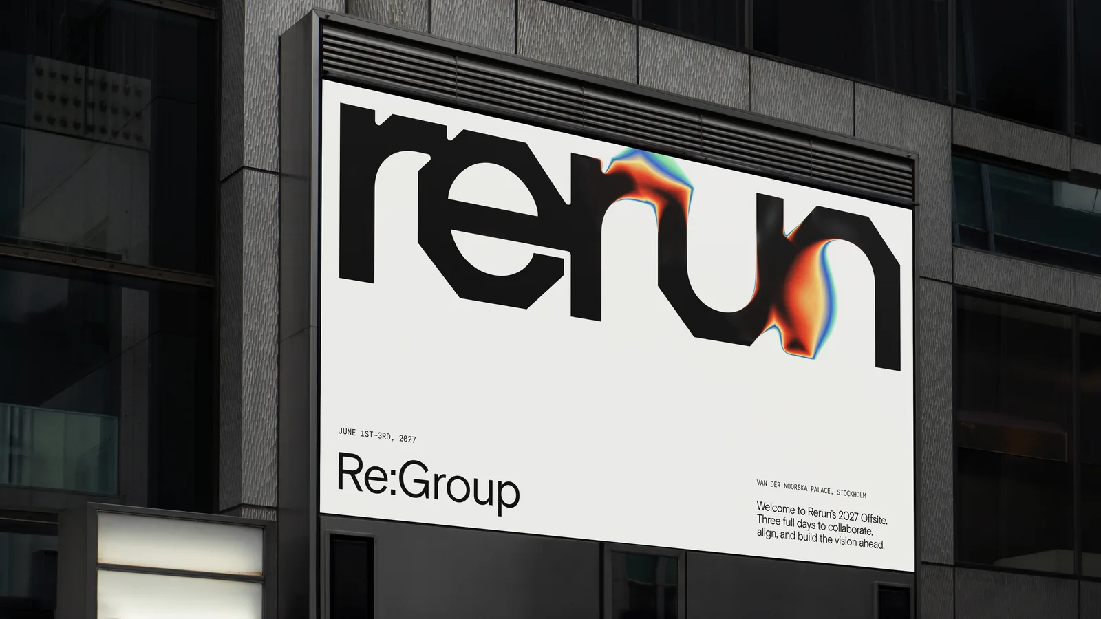 Rerun brand identity by Studio Gruhl