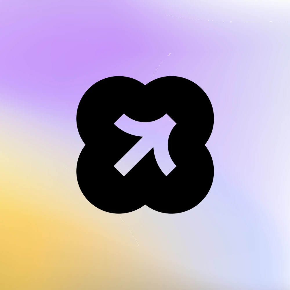Clover Arrow logo mark for sale