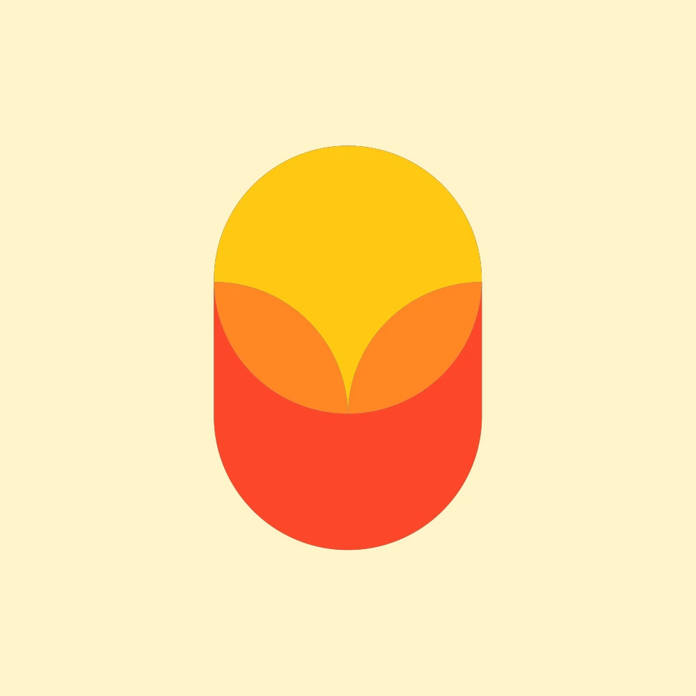 Peach logo mark for sale