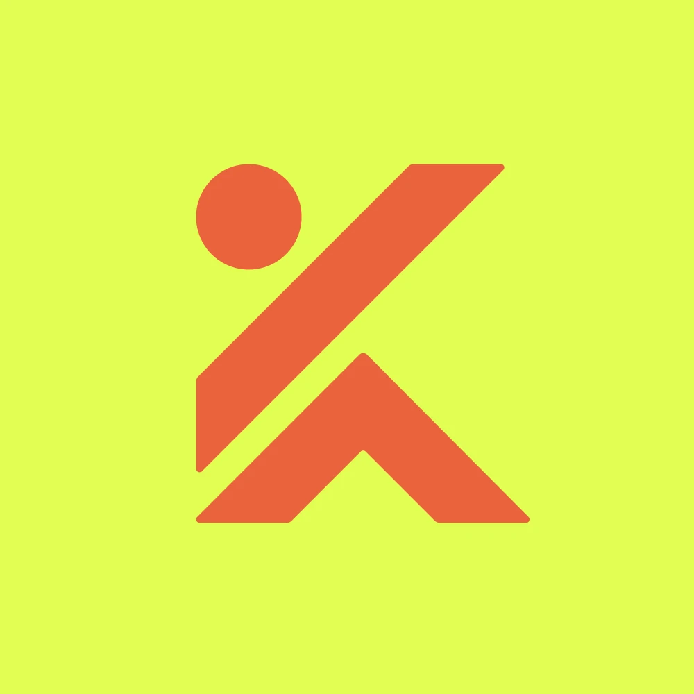 Runner K logo mark for sale