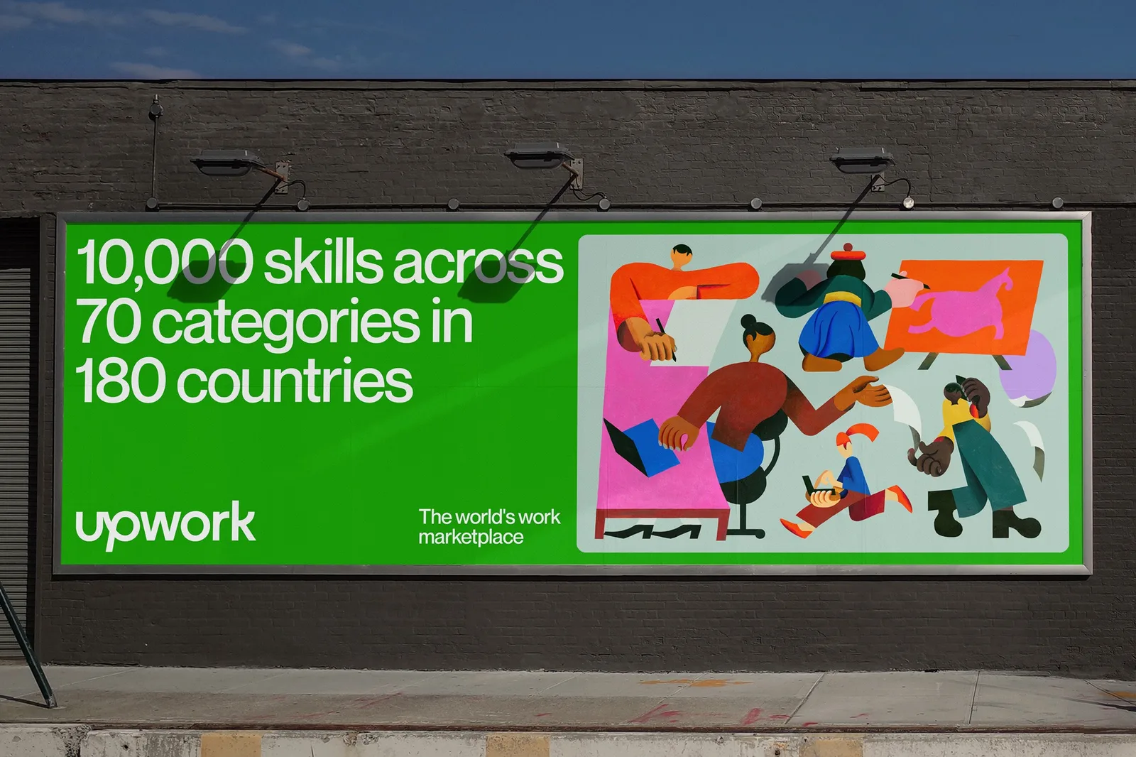 Upwork brand identity design by Porto Rocha
